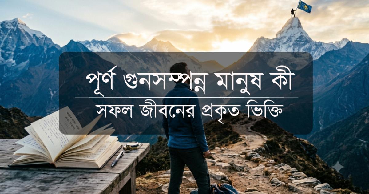পূর্ণ গুণসম্পন্ন মানুষ : সফল জীবনের প্রকৃত ভিত্তি